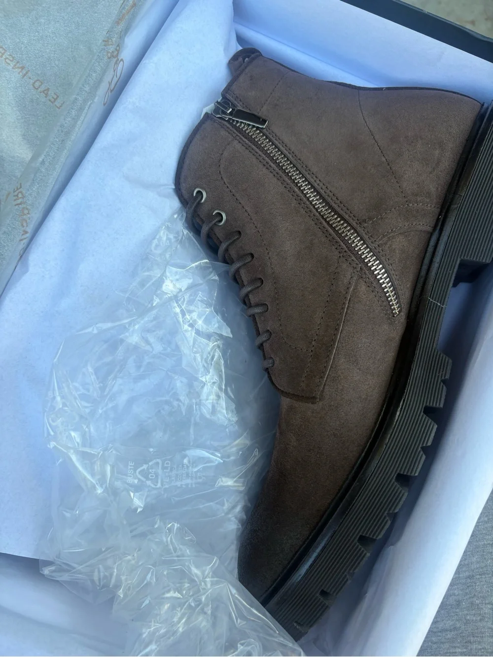 Brown Suede Men’s Chukka Boots with Lug Sole